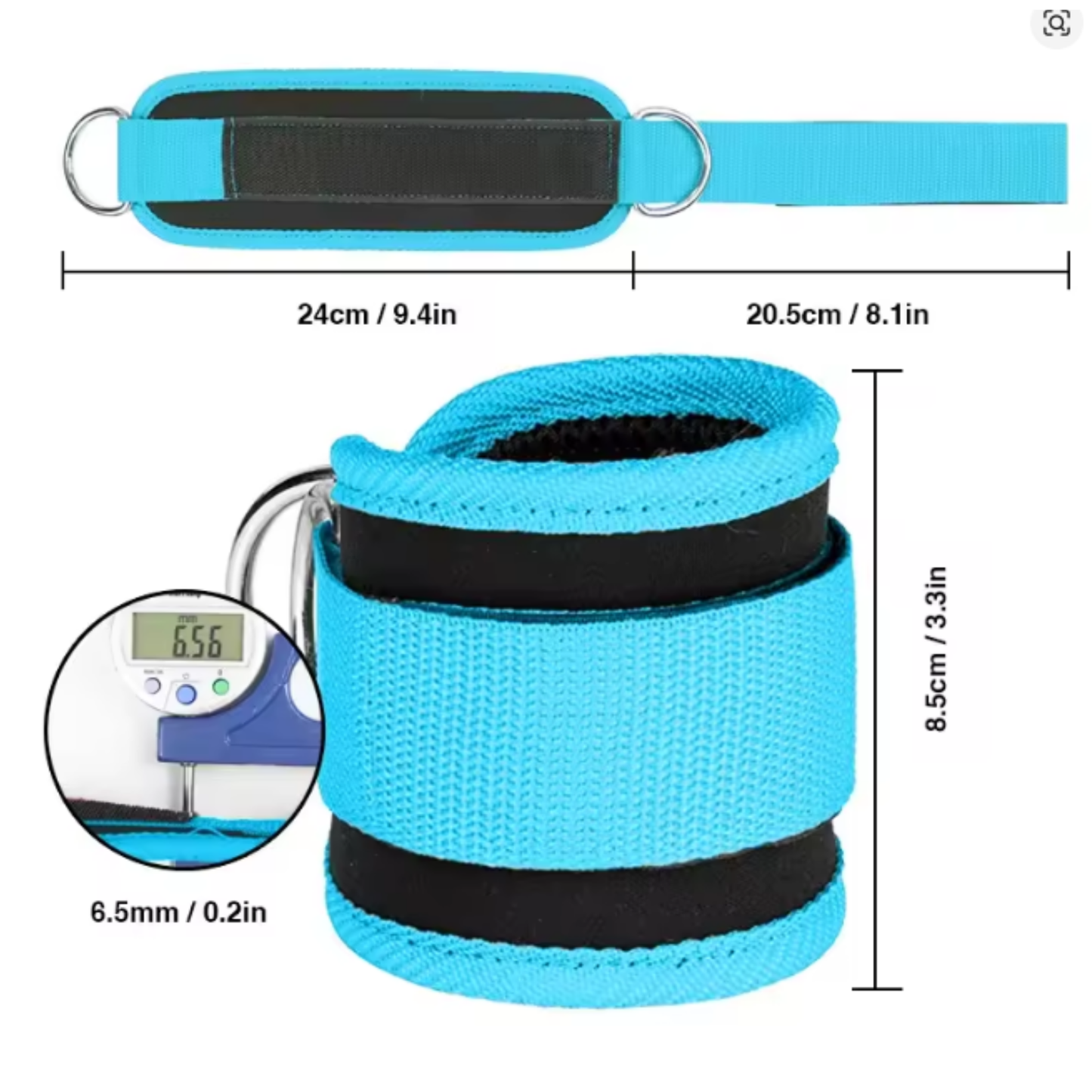 Tobilleras Ergonómicas Acolchadas (NEGRAS)